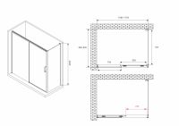 Душевой уголок ABBER Komfort AG93170-S92 170х90 см схема 2