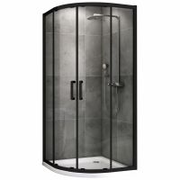 Душевой уголок ABBER Schwarzer Diamant AG01090B 90х90 см схема 1