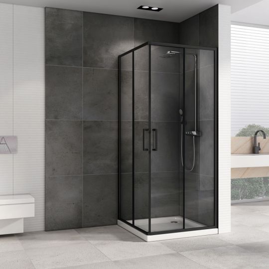 Душевой уголок ABBER Schwarzer Diamant AG02100B5 100х100 см схема 3