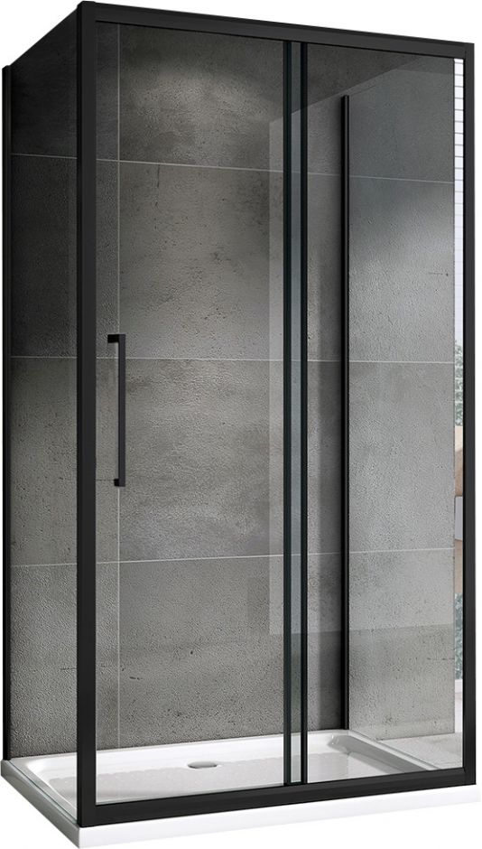 Душевой уголок ABBER Schwarzer Diamant AG30140BH-S75B-S75B 140х75 см