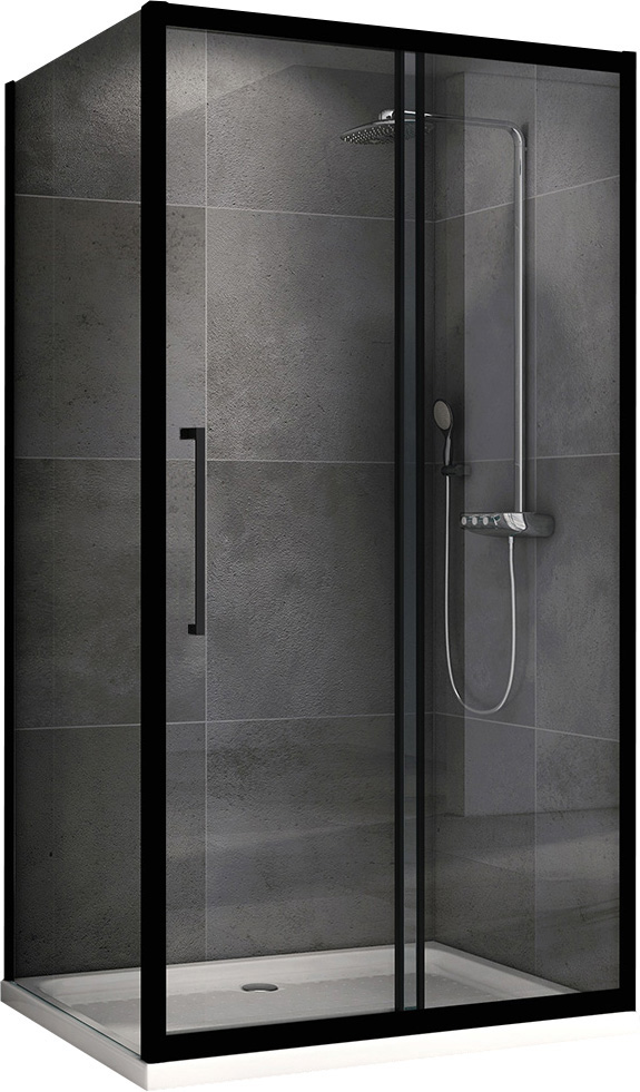 Душевой уголок ABBER Schwarzer Diamant AG30160BH-S60B 160х60 см цена от 41 990 ₽ Фото Душевой уголок ABBER Schwarzer Diamant AG30160BH-S60B 160х60 см