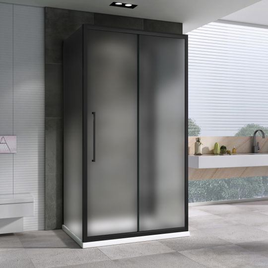 Душевой уголок ABBER Schwarzer Diamant AG30160BMH-S100BM-S100BM 160х100 см схема 3