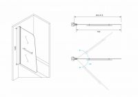 Шторка на ванну ABBER Ewiges Wasser AG50080B схема 2