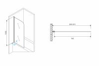 Шторка на ванну ABBER Ewiges Wasser AG52080 схема 2