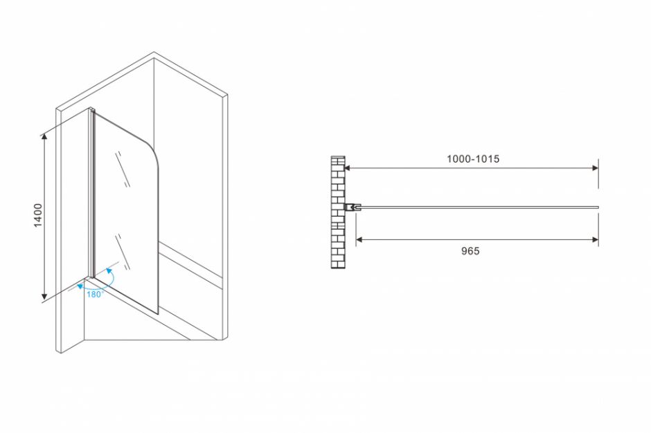 Шторка на ванну ABBER Ewiges Wasser AG52100B ФОТО
