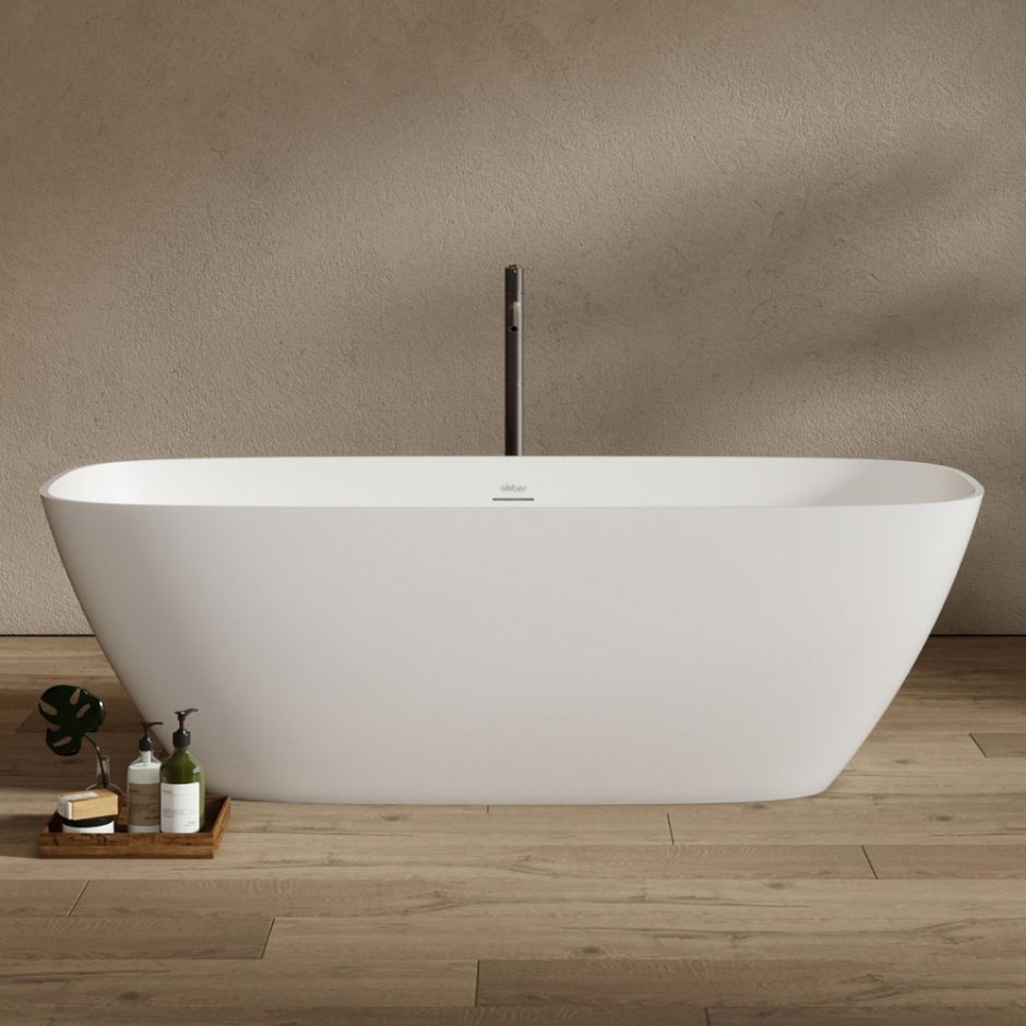 Изображение Ванна из искусственного камня ABBER Stein AS9632 белая матовая