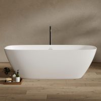 Ванна из искусственного камня ABBER Stein AS9632 белая матовая схема 1