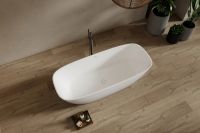 Ванна из искусственного камня ABBER Stein AS9632 белая матовая схема 11