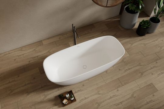 Ванна из искусственного камня ABBER Stein AS9632 белая матовая схема 11