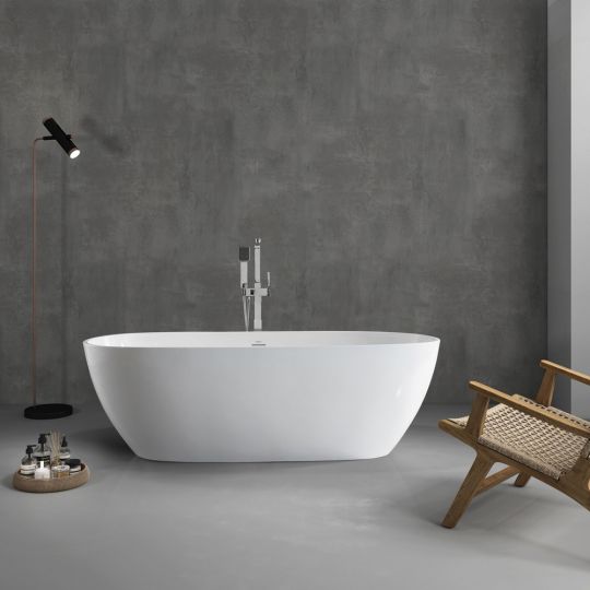 Акриловая ванна ABBER AB9263-1.8 белая схема 9