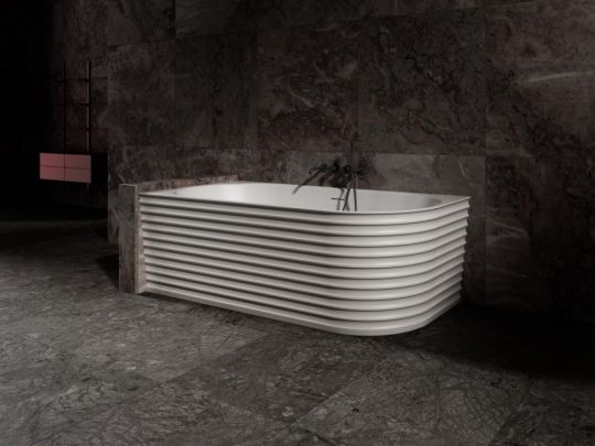 Ванна из искусственного камня ABBER Stein AS9651 L белая матовая схема 9 Ванна из искусственного камня ABBER Stein AS9651 L белая матовая схема 9