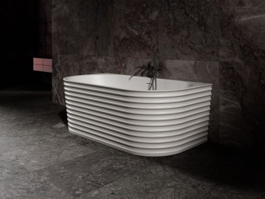 Ванна из искусственного камня ABBER Stein AS9652 белая матовая схема 9 Ванна из искусственного камня ABBER Stein AS9652 белая матовая схема 9