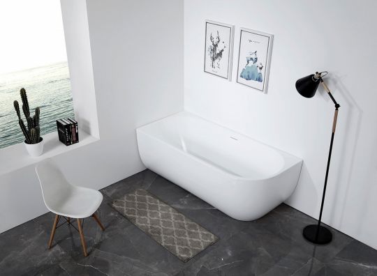 Акриловая ванна ABBER AB9315 L белая схема 9