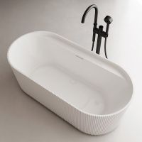 Акриловая ванна ABBER AB9444MW белая матовая схема 1