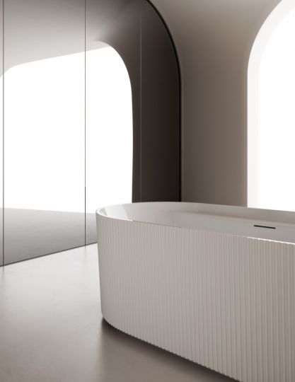 Акриловая ванна ABBER AB9444MW белая матовая схема 11