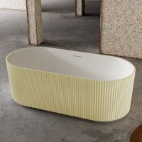 Ванна из искусственного камня ABBER Stein AS9601MS песочная матовая схема 1