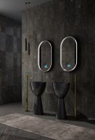 Раковина отдельностоящая карбоновая ABBER Karbon AK2003 черная схема 3