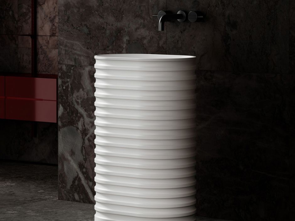 Раковина отдельностоящая ABBER Stein AS2550 белая матовая ФОТО