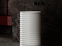 Раковина отдельностоящая ABBER Stein AS2550 белая матовая схема 3