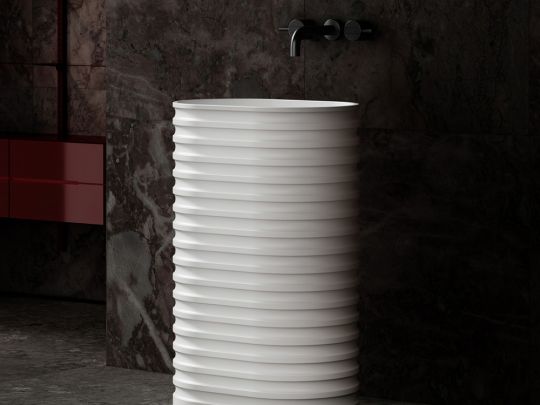 Раковина отдельностоящая ABBER Stein AS2550 белая матовая схема 3