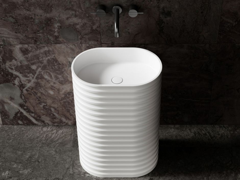 Раковина отдельностоящая ABBER Stein AS2550 белая матовая ФОТО