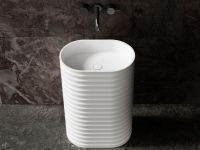 Раковина отдельностоящая ABBER Stein AS2550 белая матовая схема 4