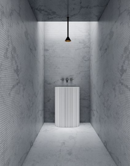 Раковина отдельностоящая ABBER Stein AS2551-H белая матовая схема 3