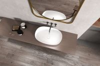 Раковина накладная ABBER Stein AS2633 белая матовая схема 3 Раковина накладная ABBER Stein AS2633 белая матовая схема 3