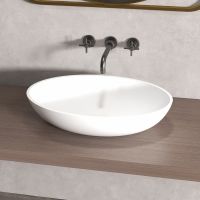 Раковина накладная ABBER Stein AS2635 белая матовая схема 1 Раковина накладная ABBER Stein AS2635 белая матовая схема 1