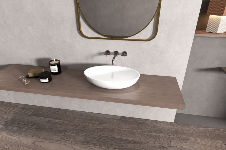 Раковина накладная ABBER Stein AS2635 белая матовая ФОТО