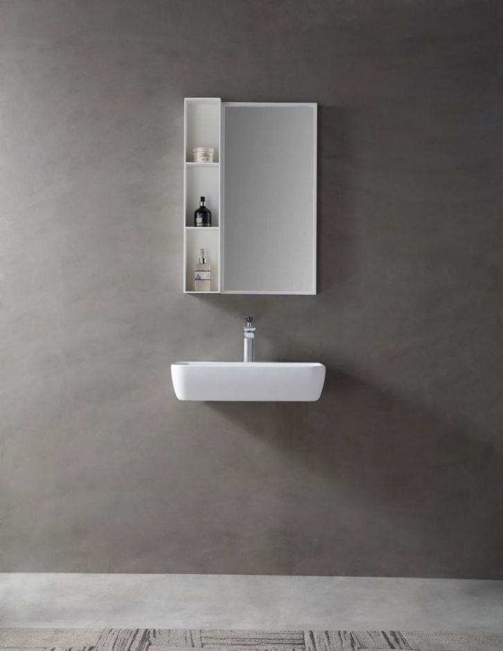 Раковина подвесная ABBER Stein AS2654 белая матовая ФОТО