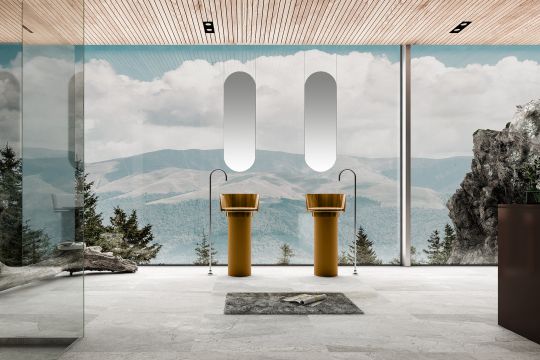 Раковина отдельностоящая прозрачная ABBER Kristall AT2702Vesuvian оливковая схема 3 Раковина отдельностоящая прозрачная ABBER Kristall AT2702Vesuvian оливковая схема 3