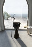 Раковина отдельностоящая прозрачная ABBER AT2703Onyx-Black черный/черный матовый схема 3