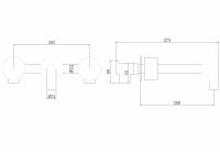 Смеситель ABBER Wasser Kreis AF81122NG для раковины скрытого монтажа, никель схема 2