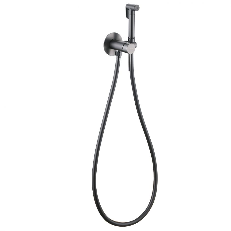 Смеситель ABBER Wasser Kreis AF8125NG с гигиеническим душем, никель ФОТО