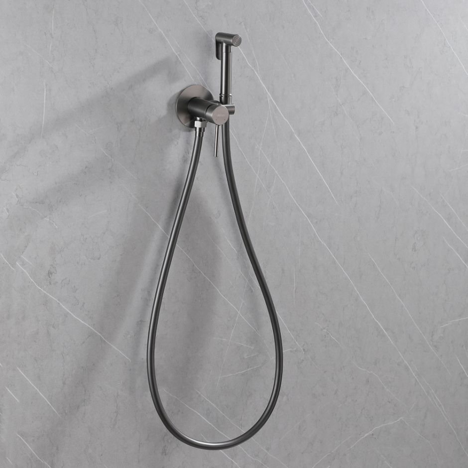 Смеситель ABBER Wasser Kreis AF8125NG с гигиеническим душем, никель ФОТО