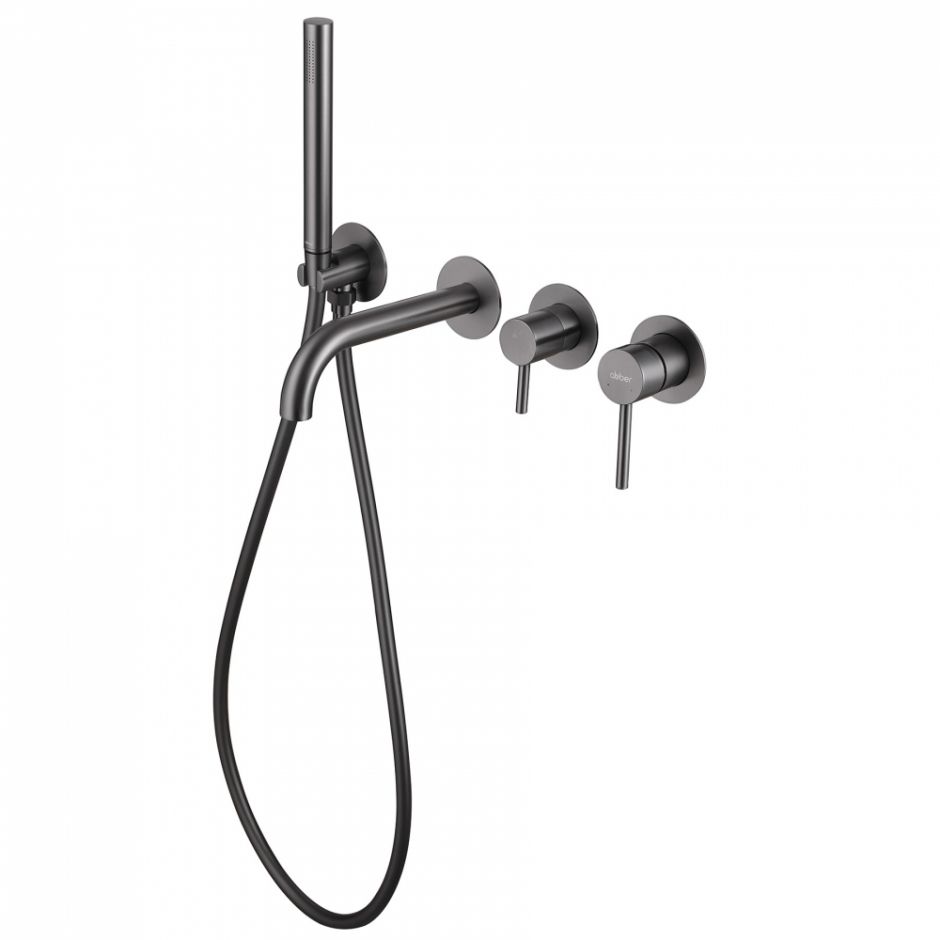 Смеситель ABBER Wasser Kreis AF8130NG для ванны скрытого монтажа, никель ФОТО