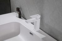 Смеситель ABBER Daheim AF8210W для раковины, белый матовый схема 3