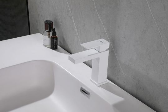 Смеситель ABBER Daheim AF8210W для раковины, белый матовый схема 3