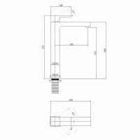 Смеситель ABBER Daheim AF8211SP для раковины, сатин схема 2