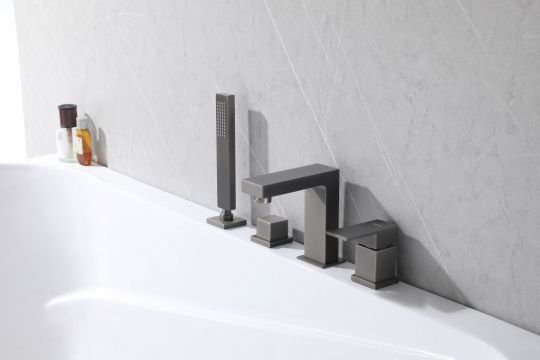 Смеситель ABBER Daheim AF8213NG на борт ванны, никель схема 3