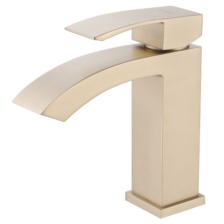 Изображение Смеситель ABBER Wasserfall AF8610G для раковины, золото матовое