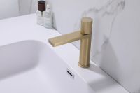 Смеситель ABBER Rund AF8710G для раковины, золото матовое схема 3