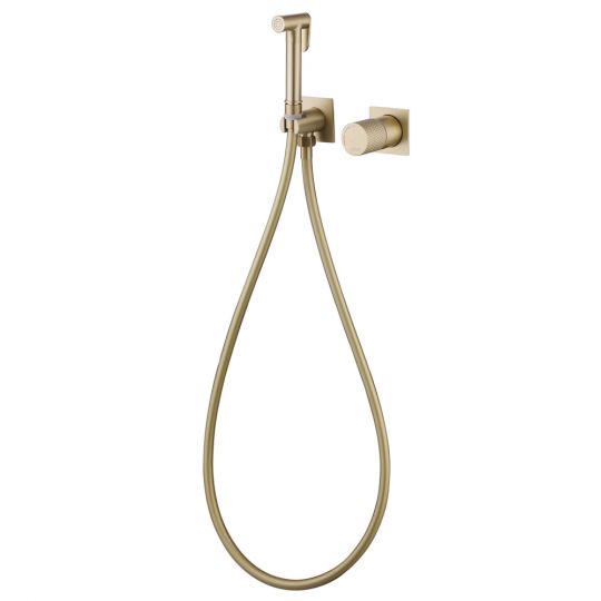 Смеситель ABBER Rund AF8725G с гигиеническим душем, золото матовое схема 3