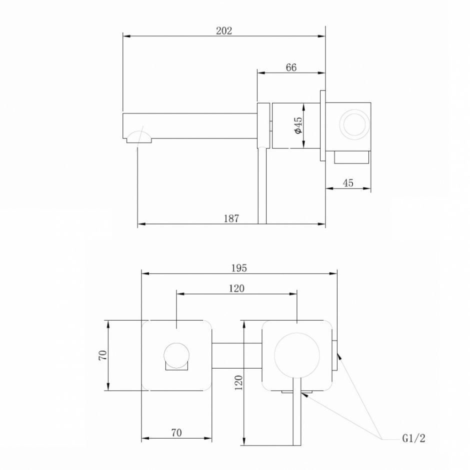 Смеситель ABBER Emotion AF8812NG для раковины скрытого монтажа, никель ФОТО