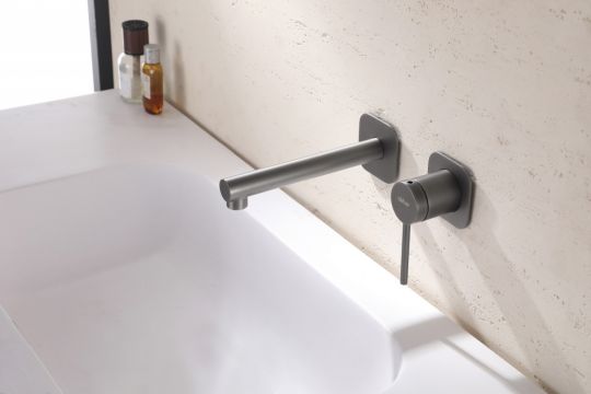 Смеситель ABBER Emotion AF8812NG для раковины скрытого монтажа, никель схема 3 Смеситель ABBER Emotion AF8812NG для раковины скрытого монтажа, никель схема 3