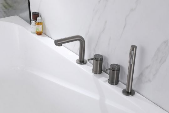 Смеситель ABBER Emotion AF8813NG на борт ванны, никель схема 3