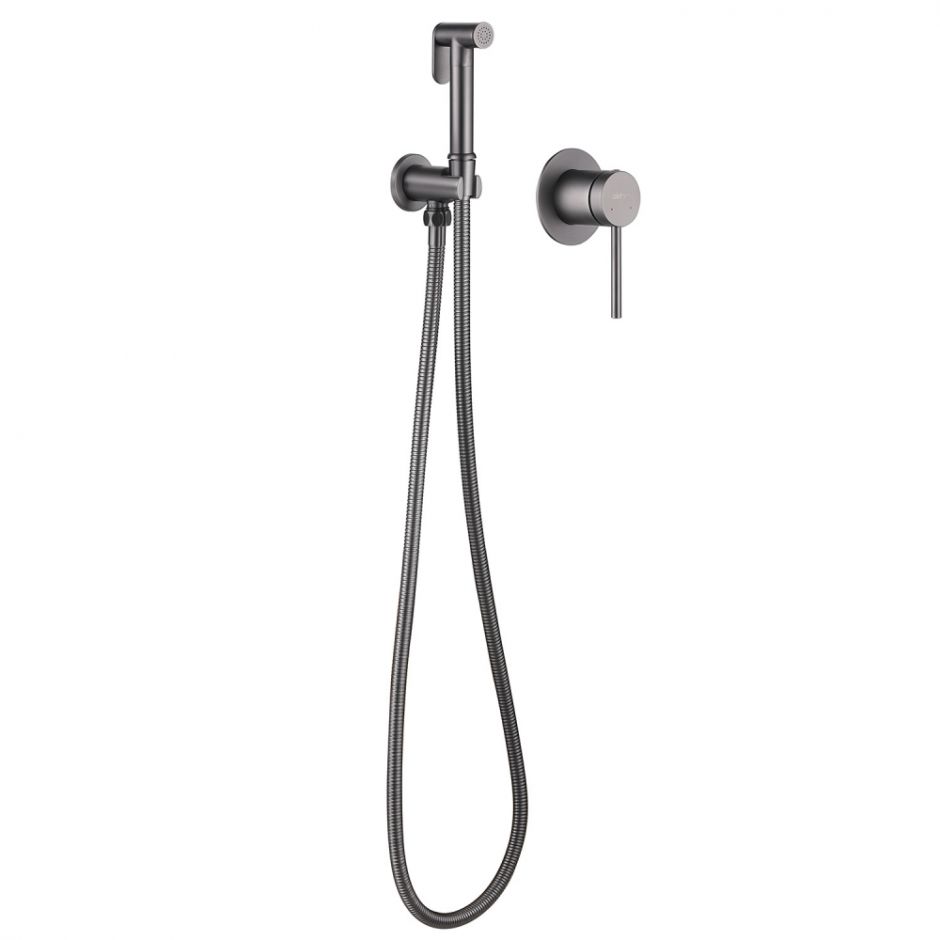 Смеситель ABBER Emotion AF8825NG с гигиеническим душем, никель ФОТО