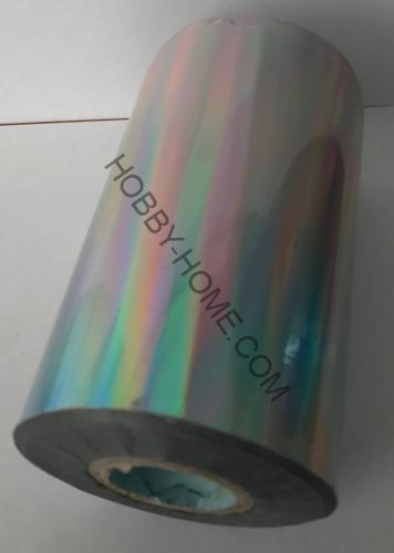Фольга для переноса на ткань B05 Серебро голографическое, Рулонная, 640/210 мм, 120 м, голография