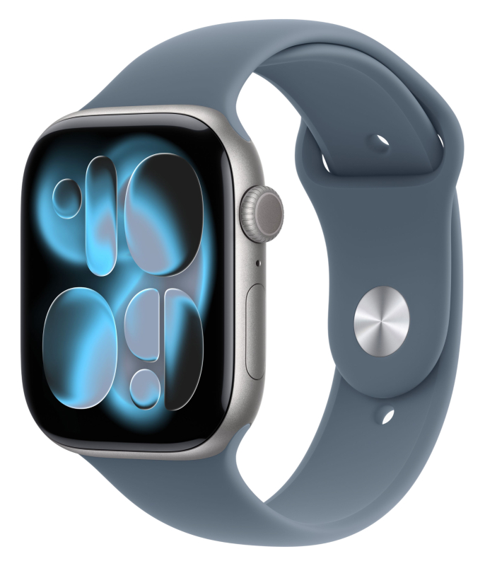 Apple Watch Series 11, 42 mm, Space Grey Aluminium Black Sport Band M/L